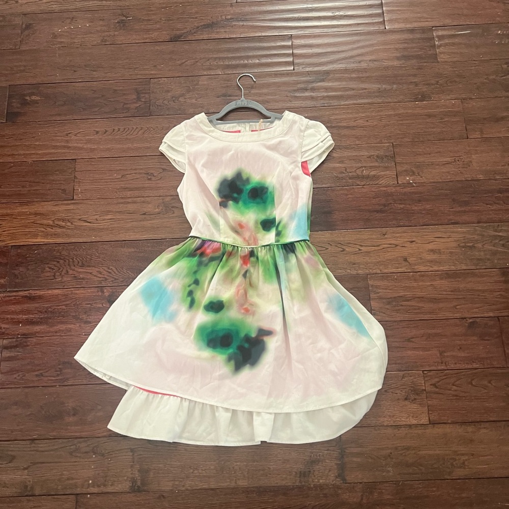 VINTAGE Jessica Simpson watercolor dress